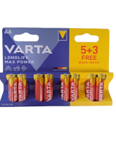 Elementai AA VARTA Longlife Max Power 8vnt