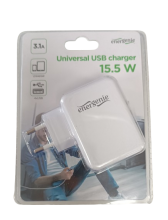 Adapteris ENERGENIE USB 4lizdų 3.1A