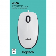 Kompiuterinė pelė su laidu USB Logitech M100