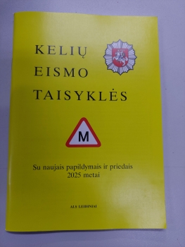 Kelių eismo taisyklės 2025m