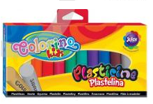 Plastilinas COLORINO 12 spalvų su auksine ir sidabrine