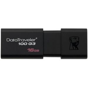 Atmintinė KINGSTON 16GB USB 3,1; 3,0; 2,0 juodos sp.