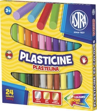 Plastilinas 24 spalvų Astra