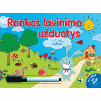 Rankos lavinimo užduotys 4-5 metų vaikams su flomasteriu