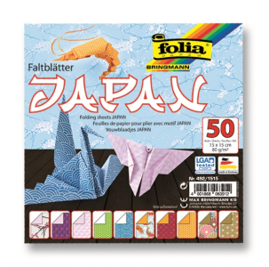 Origami popierius Folia Japan 50l. 15x15 80 g.