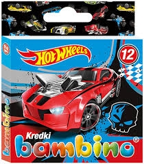 Kreidelės 12 spalvų HOT WHEELS