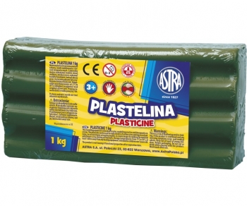 Plastilinas 1kg. t.žalias ASTRA