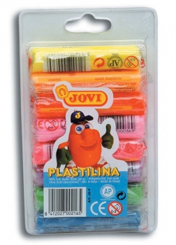 Plastilinas 8 sp.15 gr JOVI, neoninės spalvos