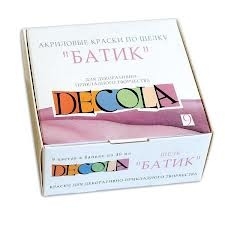 Akrilinių dažų rinkinys 9 sp. 50 ml. (šilkui) BATIK DEKOLA