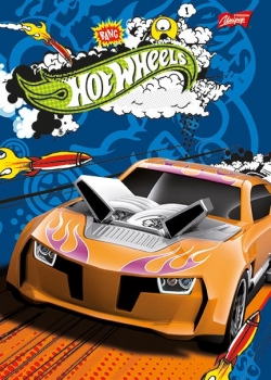 Sąsiuvinis A5 16 švarių lapų laminuotas HOT WHEELS