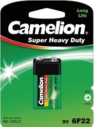 Baterija Camelion Super Heavy Duty 9V (6F22)